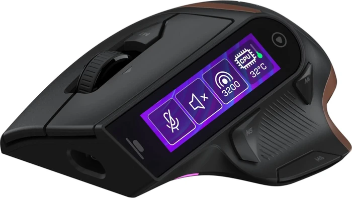 Turtle Beach Command Series MC7 Wireless Touchscreen Gaming Mouse, schwarz/bronze, USB/Bluetooth
