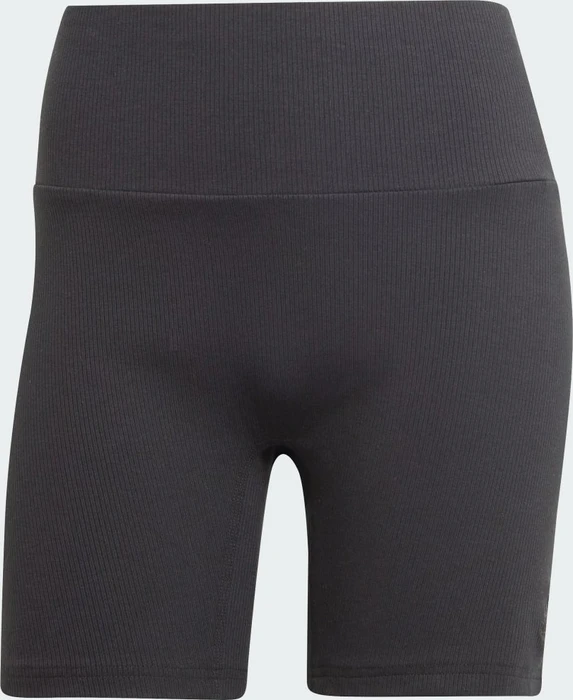adidas Lounge Ribbed High-Waist Hose kurz black (Damen)