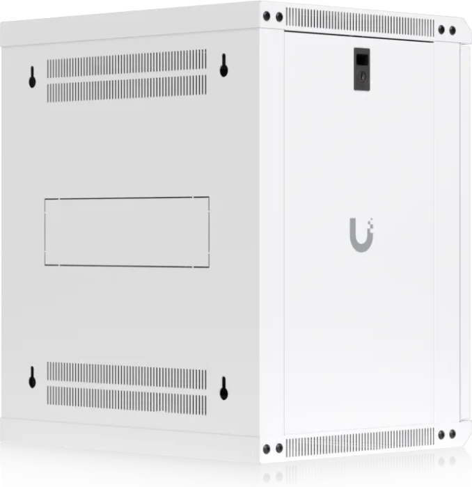 Ubiquiti 12U Rack Cabinet, 19" Wandgehäuse 12HE, Gitternetztür, weiß, 450mm tief