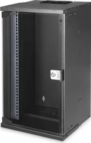 Digitus Professional SoHo Pro Line 10" Wandgehäuse 12HE, unmontiert, Sicherheitsglastür, IP20, RAL 9005, 300mm tief