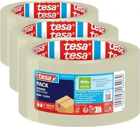 tesa tesapack eco & strong transparent, Klebeband, 50mm/66m, 1 Stück