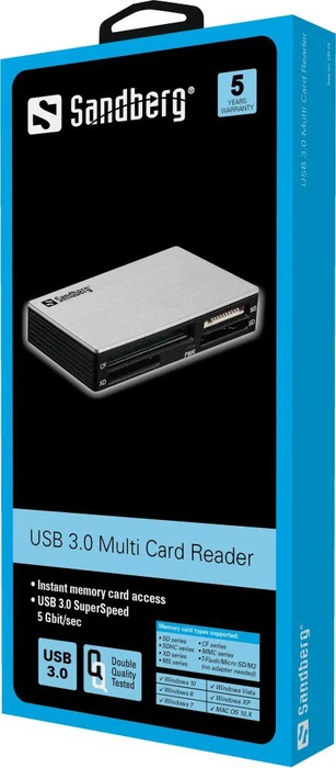 Sandberg Multi-Slot-Cardreader, USB-A 3.0 [Buchse]
