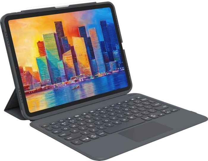 ZAGG Pro Keys mit Trackpad für iPad Air 4/iPad Pro 11", schwarz/grau, DE