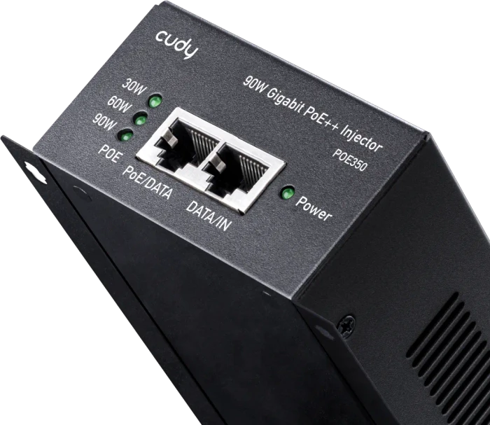 Cudy Wallmount Gigabit PoE-Injektor, 2x RJ-45, 90W PoE++