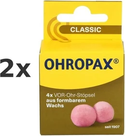 Ohropax Classic Wachs Vor-Ohrstöpsel, 4 Stück