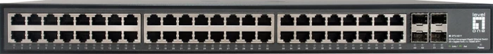 LevelOne GTU Rackmount Gigabit Managed Switch, 48x RJ-45, 4x SFP+