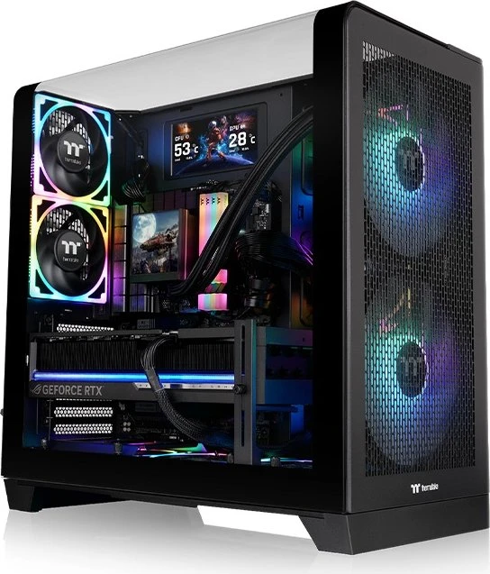 Thermaltake View 390 Air Black, schwarz, Glasfenster