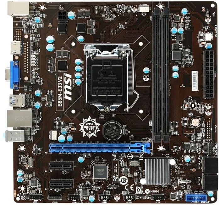 MSI B85M-E33 V2 (Intel 1150)