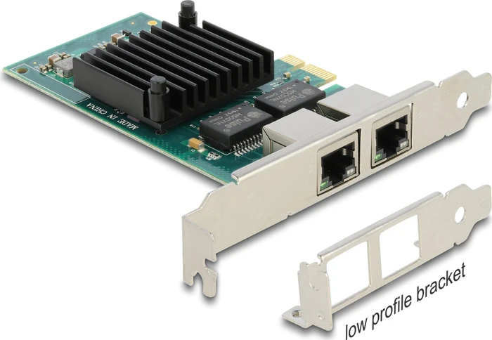 DeLOCK Gigabit LAN-Adapter, 2x RJ-45, PCIe 2.0 x1