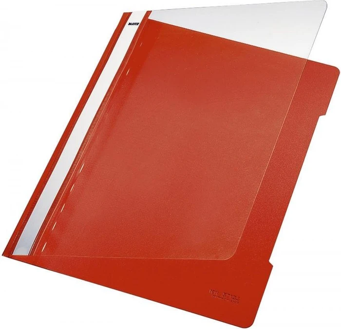 Leitz Standard Schnellhefter Plastik, A4, hellrot