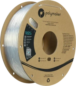 Polymaker PolyFlex TPU95-HF, Clear, Spule, 1.75mm, 1.00kg