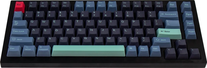 Keychron OEM Dye-Sub Keycap-Set Hacker - Version B, Kunststoff (PBT), Hacker, blau/grün, 114 Tasten, ANSI-US