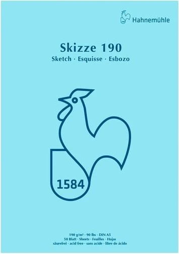 Hahnemühle Skizze 190 Skizzenblock, A5, 50 Blatt