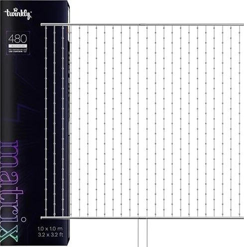 Twinkly Matrix Lichtervorhang LED 480x warmweiß RGB