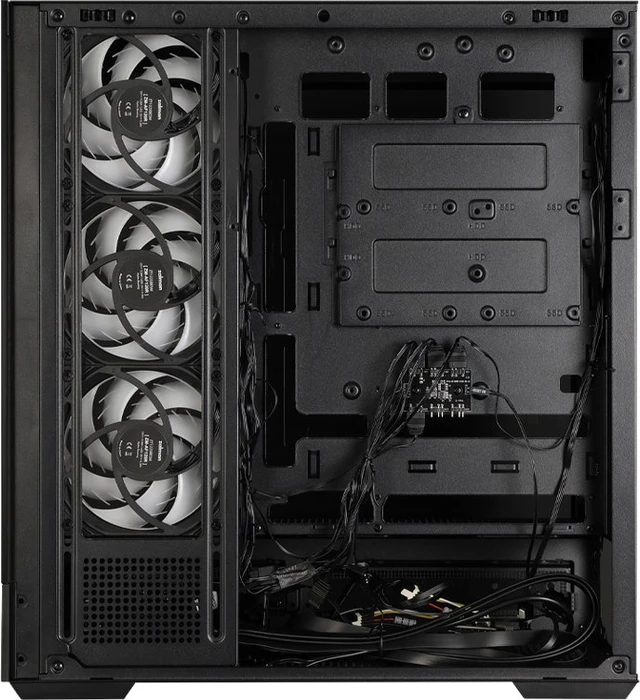 Zalman P40 NAMU Black, schwarz, Glasfenster