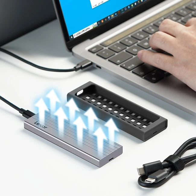 Lexar E6 M.2 SSD-Gehäuse, USB-C 3.1