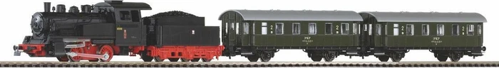 Piko - Spur H0 Start-Set - Start-Set Dampflok mit Personenwagen PKP