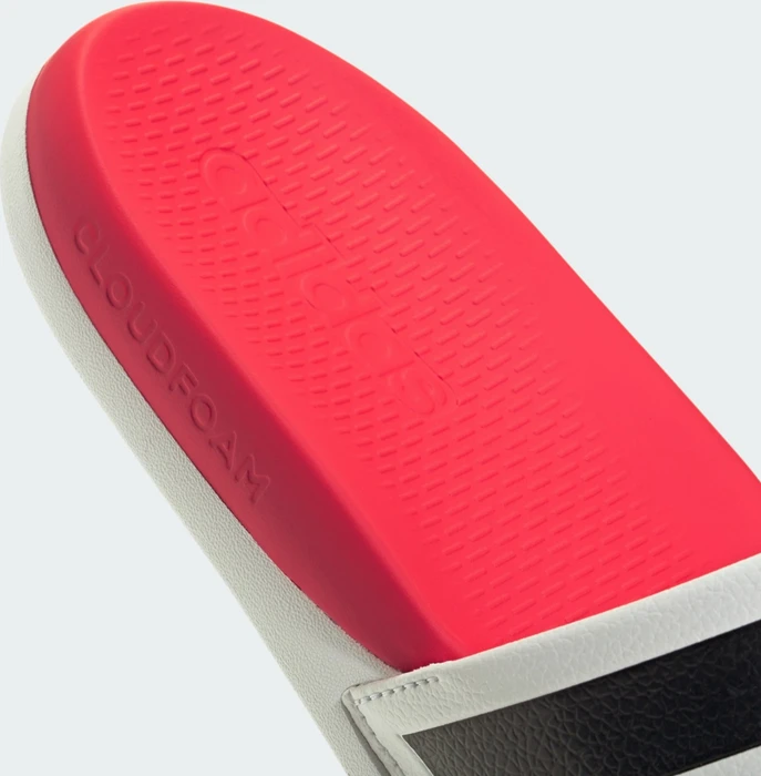 adidas Comfort Adilette 2.0 crystal white/core black/lucid red