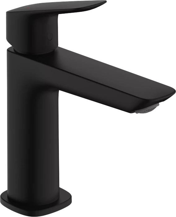 Hansgrohe Logis 110 Fine mit Push-Open Ablaufgarnitur mattschwarz