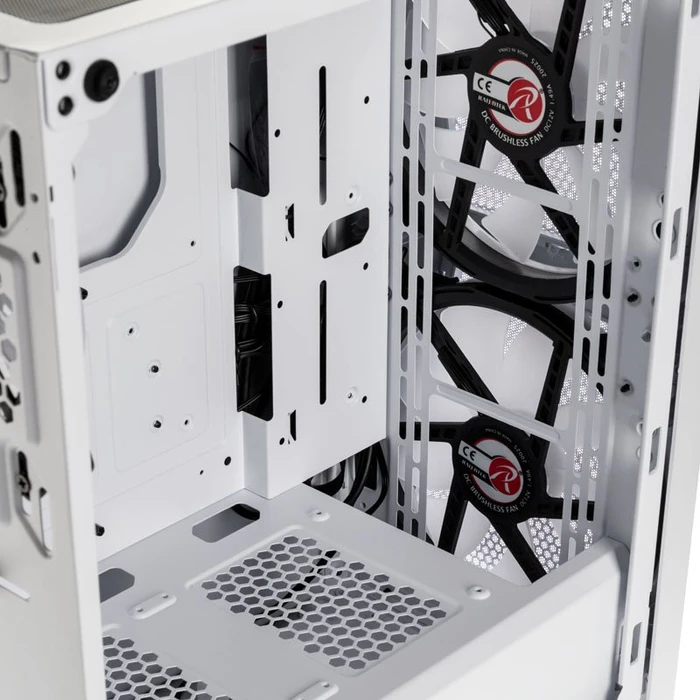 Raijintek Silenos MS Pro, weiß, Glasfenster