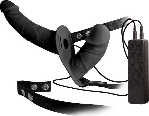 You2Toys Strap-on Vibrating Double Dildos with Harness