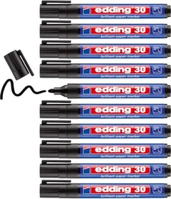 edding 30 Pigmentmarker schwarz, 10er-Pack