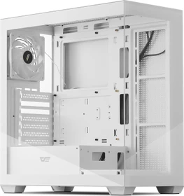 DarkFlash DS900 White, inkl. 1x Lüfter, Glasfenster