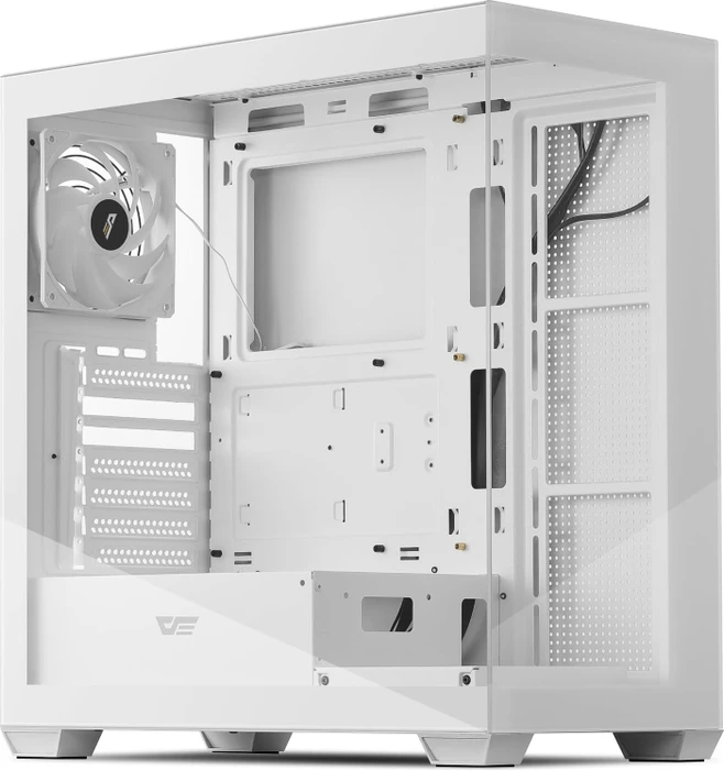 DarkFlash DS900 White, inkl. 1x Lüfter, Glasfenster