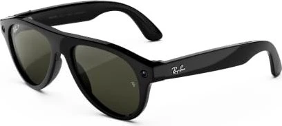Ray-Ban Meta Aviator Gen 3 54mm shiny black/green polarized
