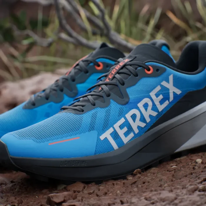 adidas Terrex Agravic 3 pulse blue/grey one/semi impact orange (Herren)