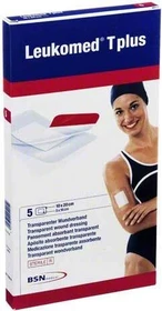 BSN medical Leukomed T Plus Pflaster transparent steril, 10 x 20cm, 5 Stück