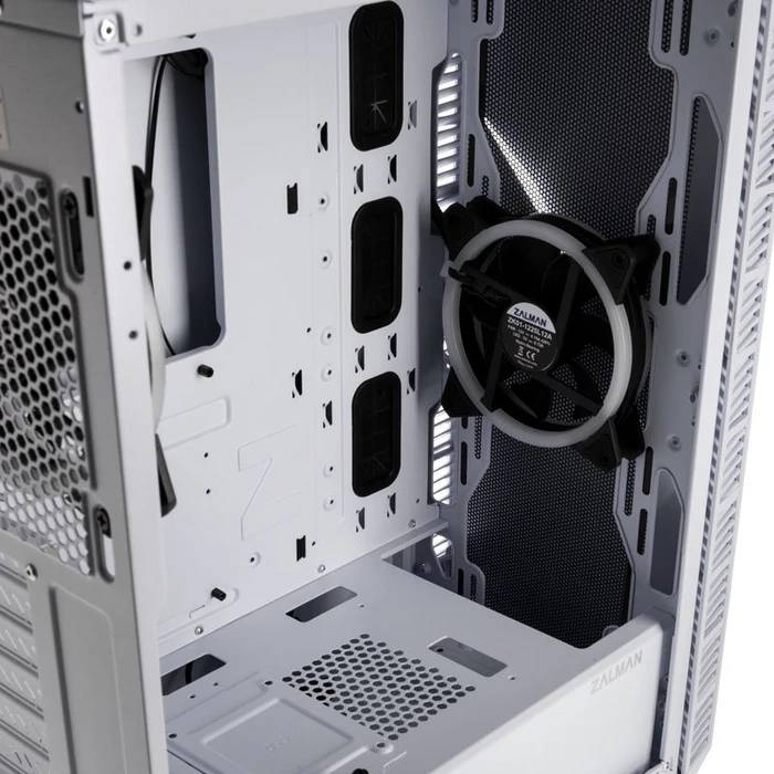 Zalman Z3 Iceberg_White, weiß, Glasfenster
