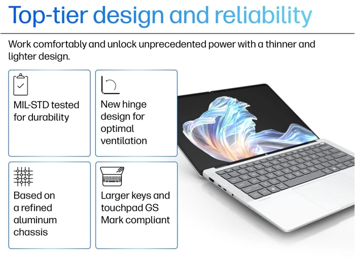 HP EliteBook X G1a, Ryzen AI 9 HX PRO 375, 32GB RAM, 1TB SSD, DE