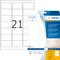 Herma Folienetiketten, 63.5x38.1mm, wetterfest, transparent, matt, 25 Blatt (525 Etiketten) Vorschaubild