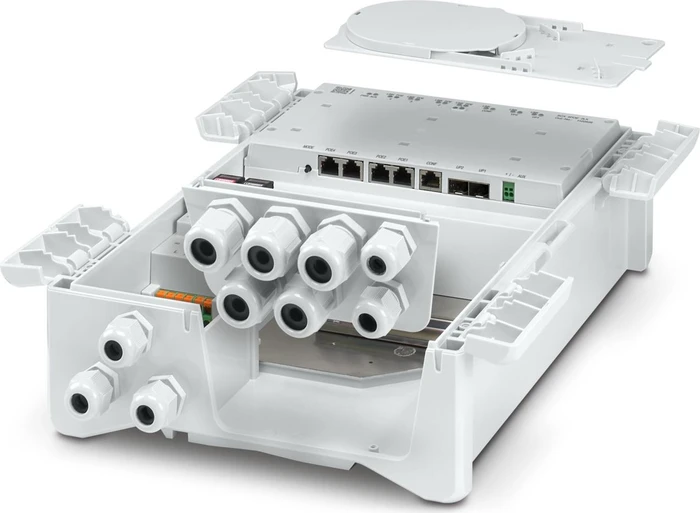Phoenix Contact SCX Industrial Wallmount Gigabit Smart Switch 4POE 2LX, 4x RJ-45, 2x SFP, 155W PoE++