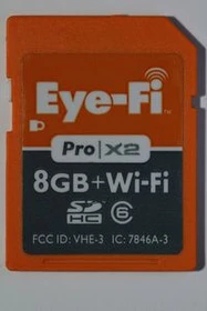 Eye-Fi Pro X2 Secure Digital Wi-Fi Card 8GB, 8GB