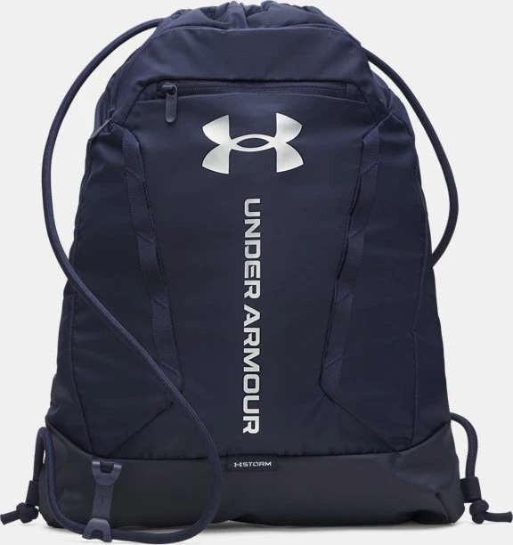 Under Armour Hustle Sportbeutel midnight navy/metallic silver