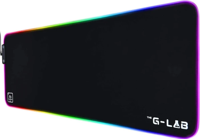 The G-Lab Pad Rubidium XXL RGB Gaming Mauspad, schwarz