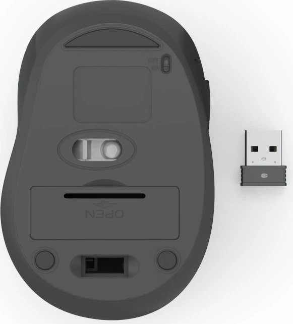 Hama WM-400 Silent Wireless 6-Button Mouse schwarz/grau, USB
