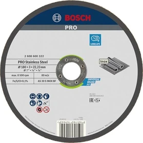 Bosch Professional AS30SBF Expert for Inox Trennscheibe, 180x3x22.23mm, 1 Stück
