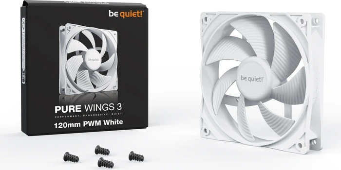 be quiet! Pure Wings 3 PWM White, 120mm