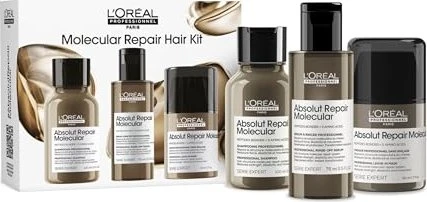 L'Oréal Professionnel Absolut Repair Molecular Shampoo 100ml + Serum 75ml + Maske 50ml Geschenkset