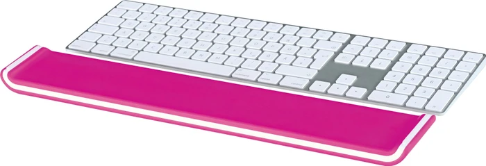 Leitz Ergo WOW höhenverstellbare Handgelenkauflage für Tastatur, rosa/weiß