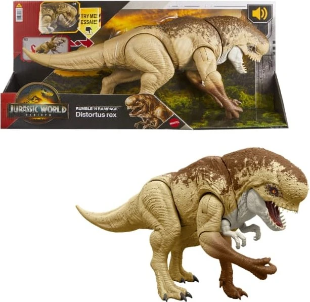 Mattel Jurassic World - Rebirth - Rumble'n Rampage Distortus Rex