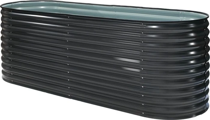 Westmann Grow Faster Hochbeet oval 240x80cm anthrazit