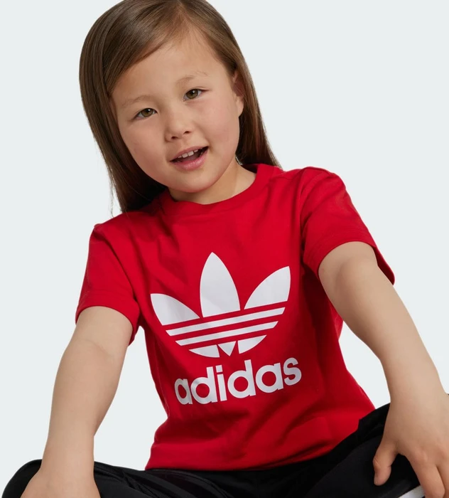 adidas Adicolor Trefoil T-Shirt kurzarm better scarlet (Junior)