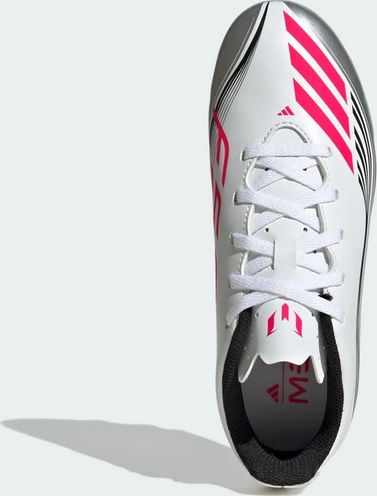 adidas F50 Messi Club FG/MG cloud white/lucid red/silver metallic (Junior)