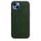 Apple Leder Case mit MagSafe für iPhone 13 schwarzgrün Vorschaubild