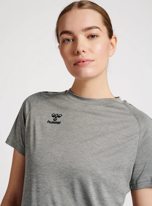 hummel Core XK Funktionsshirt kurzarm grey melange (Damen)