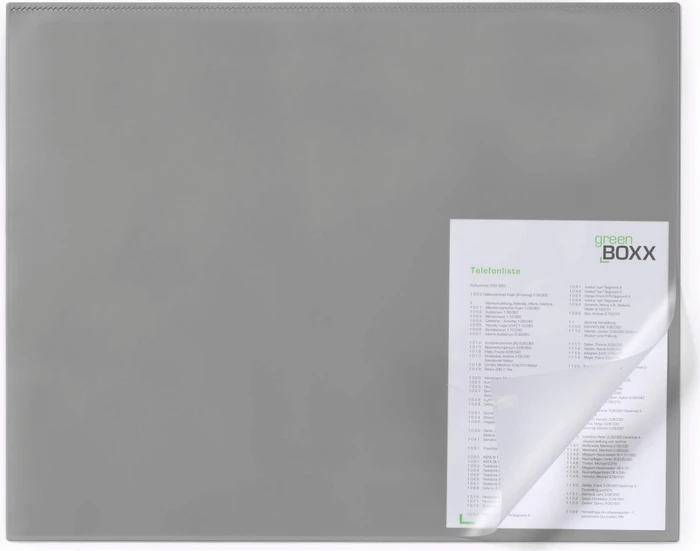 Durable 7293 Schreibunterlage mit Kantenschutz, grau